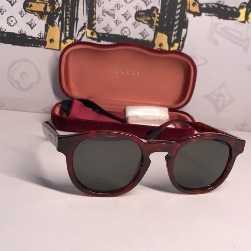 New Authentic Gucci Brown Sunglasses GG0825S 005